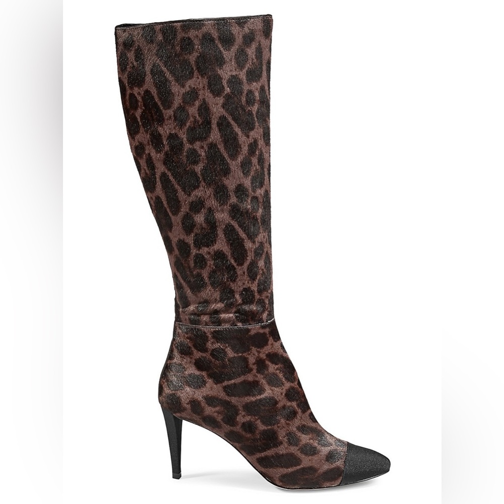 New Karl Lagerfeld Paris Marcy Knee-High Leather Dress Boots size 6